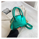 Metallic Crocodile Print Handbag Comment Sold