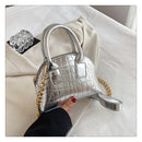 Metallic Crocodile Print Handbag Comment Sold