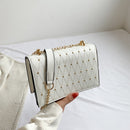 Rhombus Pattern Gold Detail Shoulder Bag CS Accessory Partners