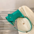 Metallic Crocodile Pattern Baguette Bag & Wallet CS Accessory Partners