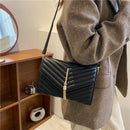 Faux Leather Chevron Pattern & Tassel Detail Handbag CS Accessory Partners