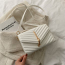 Faux Leather Chevron Pattern & Tassel Detail Handbag CS Accessory Partners