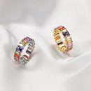 Colorful Cubic Circonia Stone Ring CS Accessory Partners
