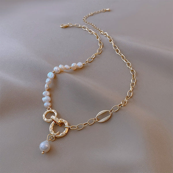 Gold Plated Pearl Chain Necklace CS Accessory Partners