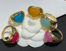 18k Gold Plated Chunky Heart Ring CS Accessory Partners