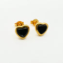 18k Gold Plated Chunky Heart Earrings CS Accessory Partners