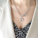 Chain Necklace With Heart Charm CS Accessory Partners