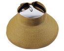 Roll Up Straw Hat Visor CS Accessory Partners