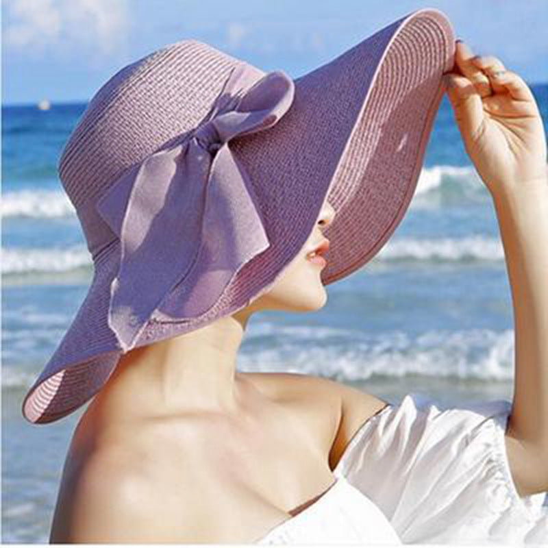 Foldable Wide Brim Hat With Bow CS Accessory Partners